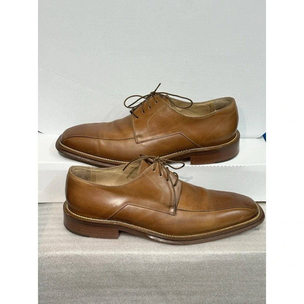 Bacharach Men's 11d Wilton Bicycle Toe Tan With Protective‎ Sleeves And Box